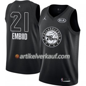 NBA Philadelphia 76ers Trikot Joel Embiid 21 2018 All-Star Jordan Brand Schwarz Swingman - Herren